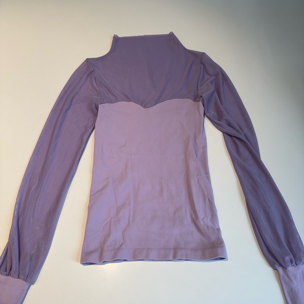 Free People Lilac Long Sleeve Women's Top